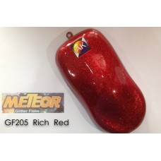 Meteor Glitter Flake  GF205 Rich Red 250ml