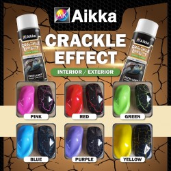 Aikka Crackle Effect Paint Excellent Crackle Effect 400ML GROUND COAT+ 400ML CRACKLE EFFECT PAINT (SET) 2K CLEAR COAT