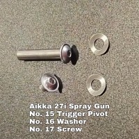 Aikka 27i Spray Gun Spareparts - No.15/16/17 Trigger/Washer/screw 