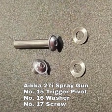 Aikka 27i Spray Gun Spareparts - No.15/16/17 Trigger/Washer/screw  Aikka The Paints Master  - More Colors, More Choices