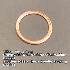 Aikka 508GE Gravity Spray Gun Spareparts - No.3 Needle Packing Gasket