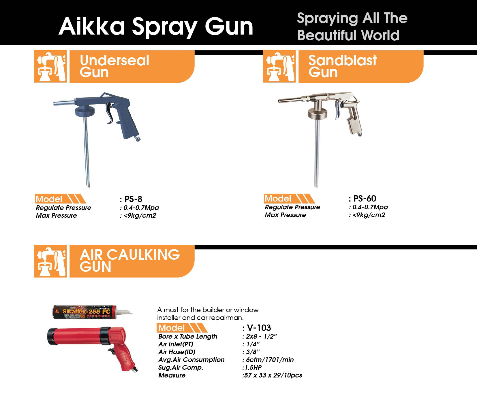 Air Caulking Gun